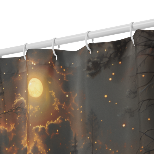 Mystic Forest Mushroom Shower Curtain